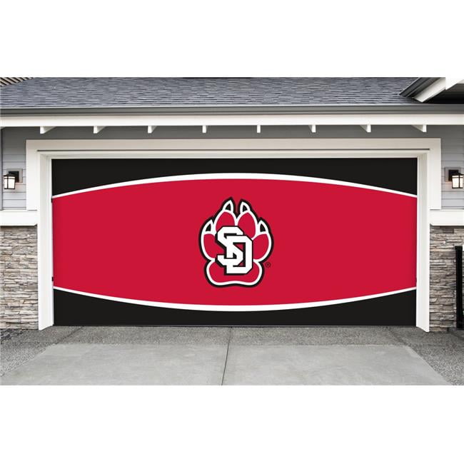 South Dakota Coyotes 7 X 16 Logo Double Garage Door Decor No