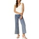 thumbnail image 2 of Chaleco de suéter sin mangas para mujer, ligero, con cuello redondo, camisetas de punto acanalado, básicas de verano 2025 XS Blanco, 2 of 5