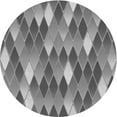 thumbnail image 1 of Ahgly Company Indoor Round Patterned Carbon Gray Area Rugs, 7' Round, 1 of 6