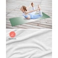 thumbnail image 4 of Dark Green Ombre Yoga Towel for Hot Yoga Non Slip, Modern Gradient Abstract Art Yoga Mat Towel Absorbent Yoga Sweat Towels Microfiber Hot Yoga Blanket for Bikram Pilates 26"x70", 4 of 7