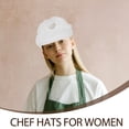 thumbnail image 2 of MOVTOTOP Elastic Breathable Cooking Hat Kitchen Catering Cap for Restaurant Workshop Working 1 Piece, 2 of 8