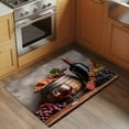 thumbnail image 3 of Purple Grapes Farmhouse Large Area Rugs for Bedroom Living Room, Soft Non Slip Carpet Bedside Rug, Vintage Cask Maple Leaf Rectangular Floor Cover Kitchen Accent Rug 2'x3' for Dining Room/Office, 3 of 9