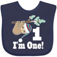 thumbnail image 3 of Inktastic First Birthday Sloth 1 Year Old Boys or Girls Baby Bib, 3 of 4