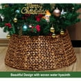 thumbnail image 5 of Rattan Christmas Tree Collar Wicker Tree Skirt Stand Base Cover Brown Wash 24 inch, 5 of 6