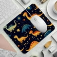 thumbnail image 2 of Starry Dinosaur 8.3x9.8 Inch Square Desk Mat with Non-Slip Rubber Bottom for Office and Gaming – Printed Mouse Mat, Desk Mat, Gaming Mouse Pad, 2 of 6