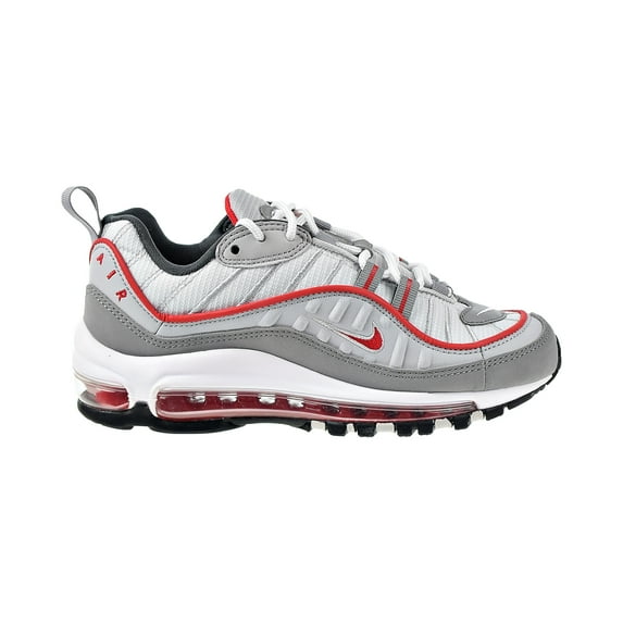 Nike Air Max 98 (GS) Big Kids' Shoes White-University Red bv4872-104