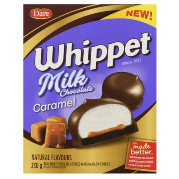 Dare Whippet Cookies Milk Chocolate Covered With Marshmallow Caramel 230g