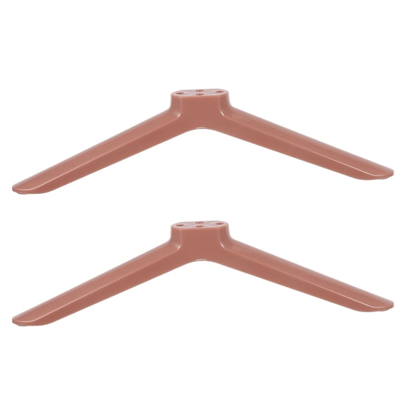 1Pair Rose Plated Gold Universal TV Stand Legs with Stable Support for Home Tvs