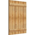 thumbnail image 2 of 32 1/4"W X 42"H Timbercraft Six 5 3/8" Boards Joined Board-N-Batten Shutters, Rough Sawn Western Red Cedar (Per Pair), 2 of 13