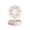 A003- Pink, variant on Portable Rechargeable Fan with Built in Makeup Mirror for Desk Green Handheld Mini Fan for Travel Gift
