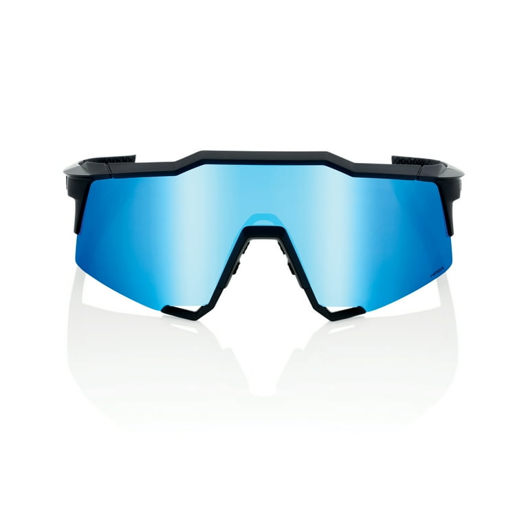 100% Speedcraft Sunglasses - Matte Black, HiPER Blue Mirror 100% Speedcraft Sunglasses - Matte Black, HiPER Blue Mirror