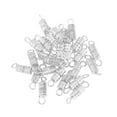 thumbnail image 1 of 20Pcs Craft Enthusiasts Clasps Silver Plated Copper Barrel Screw Type Clasp for Diy Jewelry Making, 1 of 8