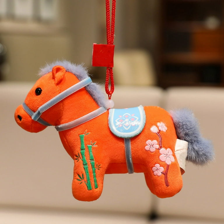 Christmas Decorations 2026 Year of The Horse Mascot Figurine, 4.7
