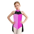 thumbnail image 1 of Fldy Robe de Danse d'Halloween pour Filles, Tutu Rétro de Cirque, Justaucorps de Clown, Rose Vif 16, 1 of 5