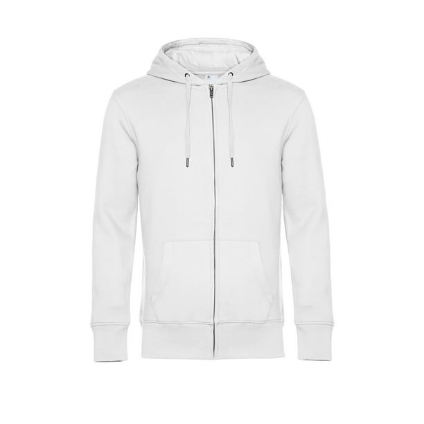B&C - Sudadera de Cremallera Completa King Hombres (Blanco) B&C UTBC4692_white