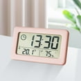 thumbnail image 1 of EGNMCR Digital Clock With LCD Display Thermometers Hygrometer Digital Temperature Humidity Monitor With Smart Clock, Gift, 1 of 7