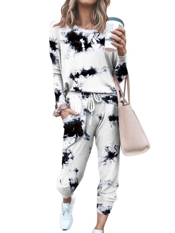 tie dye tracksuit set