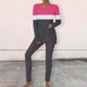 thumbnail image 1 of Puntoco Conjunto De Camiseta Y Pantalones Largos Con Cuello Redondo Y Manga Larga Estampado Informal Para Mujer Gris Oscuro Xxxxl, 1 of 5