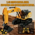 thumbnail image 4 of JUGAAD LIFE Remote Control Excavator Toys for Boys, 2.4Ghz RC Excavator Toy with Light and Sound, Construction Toys for Boys 3-5 4-7 8-12 Year Old Kids, Birthday Toy Gift for Girls, 4 of 6