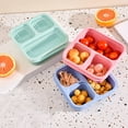thumbnail image 6 of Snack Containers – 3-Compartment Lunchable Containers with Lids, Clear Plastic Bento Box, Microwave & Dishwasher Safe, Portable for Work, Travel, Meal Prep, 6 of 9