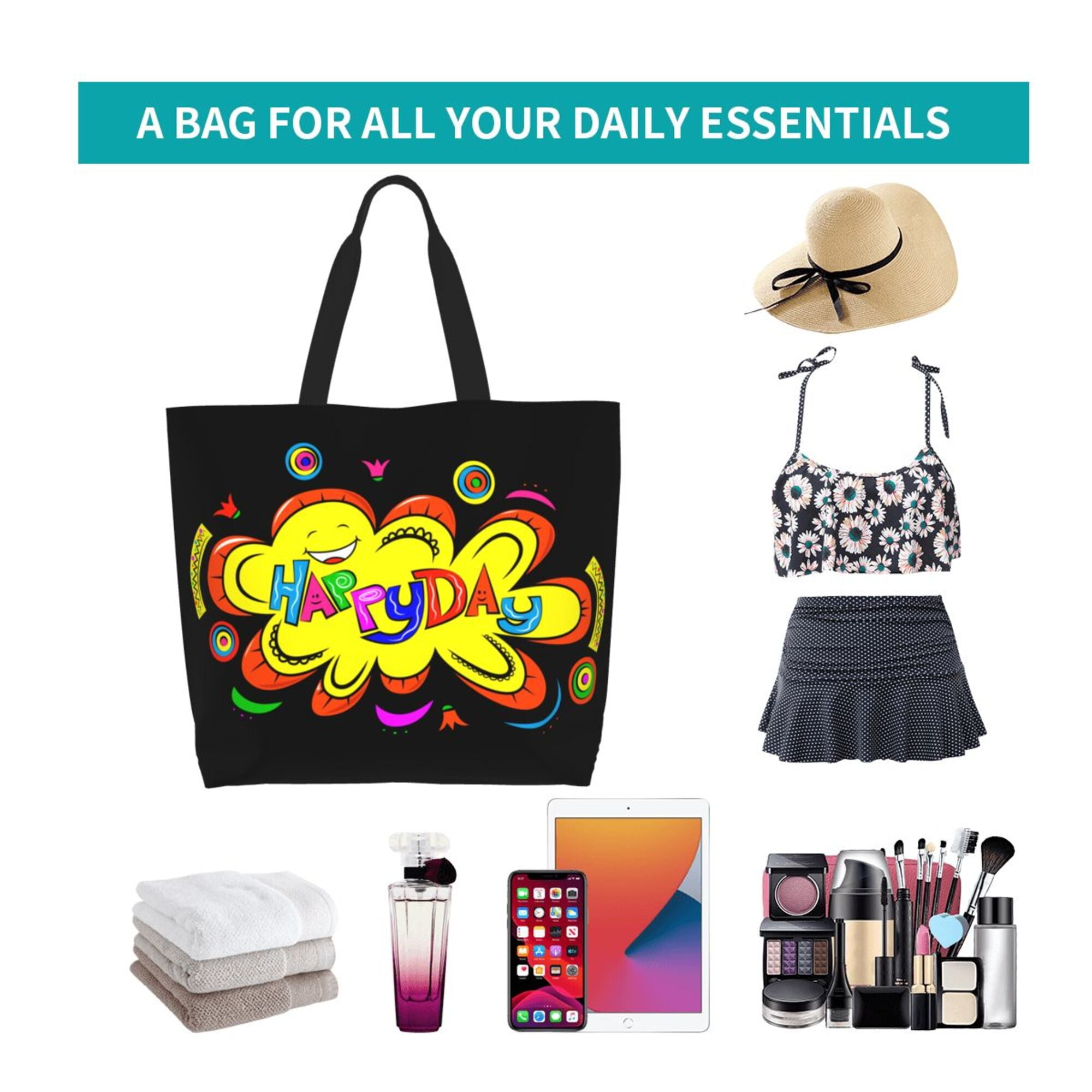 バッグ pa-yan ZICANCN happy-2359349 Tote Bag , Grocery Bags Reusable