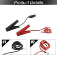 thumbnail image 3 of BTOER 2 PCS Electric Fence Cable Connector With Crocodile Clip Leads Cable Solar Fence Cable Measurement Parts, 3 of 7