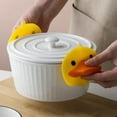 thumbnail image 1 of Silicone Pot Holders,Fun Cute Kitchen Mitts Oven Mitts,Mini Oven Mitts Duck Pattern,Small Oven Mitts,Baking and Pots,Heat Resistant Mitts, 1 of 5