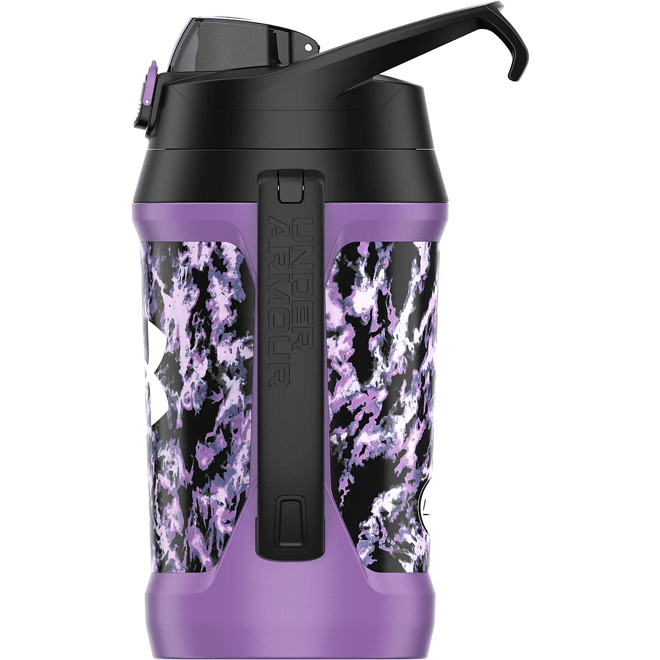 Under Armour Playmaker Jug 64 Oz. Water Bottle, Purple Dyed Map
