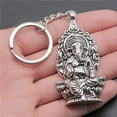 thumbnail image 5 of Metal Elephant God Keychain Pendant Antique Silver and Ancient Bronze Finish Electroplated Souvenir Gift Ornament Key, 5 of 5