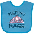 thumbnail image 3 of Inktastic Tiara 1st Birthday Princess Girls Baby Bib, 3 of 4