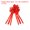 Red, variant on Uxcell 7" Wedding Pull Bows Present Wrapping Bows Large Flower Ribbon Bow Burgundy 10 Pack
