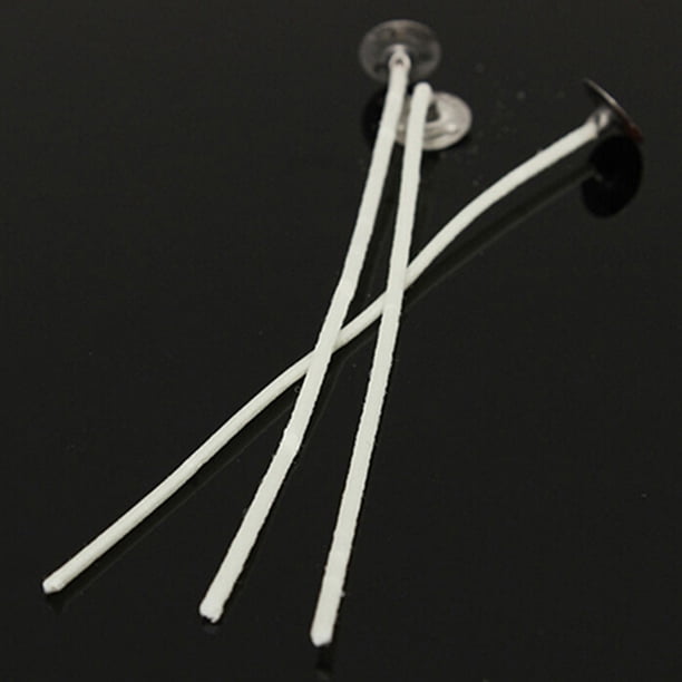 Gwong hogar 30 PCS Velas mechas Centro de algodón Campa con sostenidor para la fabricación de velas Gwong 8804344