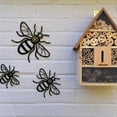 thumbnail image 2 of Acrylic Bee Wall Decor Set, Garden Bee Ornaments for Indoor And Outdoor Wall Decoration, Home Decor, Wall Hanging Decorations for Garden, Patio, And Living Room, Creates A , 3 Pc Wall Decoration, 2 of 9
