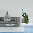 thumbnail image 2 of Estatua De Buda Mono Y Pavo Real, Escultura Animal, Figura Miniatura Coleccionable, Sun Wukong, Elegante Adorno De Mesa Para Hotel, Patio, Dormitorio, Oficina, Sala De Estar, Estantería,, 2 of 8