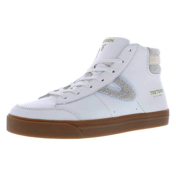 Tretorn Ad Court Mens Shoes Size 7.5, Color: White/Taupe