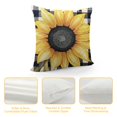 thumbnail image 4 of MLJA Throw Pillow Covers Sunflowers You are My Sunshine Grid Watercolor Decorative Pillow Cases Home Decor Standard Square Pillowcases, 4 of 5