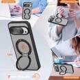 thumbnail image 4 of Compatible with Google Pixel 9/Pixel 9 Pro Case with 360° Magnetic Ring Stand [Compatible with Mag-Safe] Shockproof Translucent Phone Case for Google Pixel 9/Pixel 9 Pro 6.3", 4 of 7