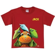 Personalized Dinosaur Train Group Boys' Red T-Shirt
