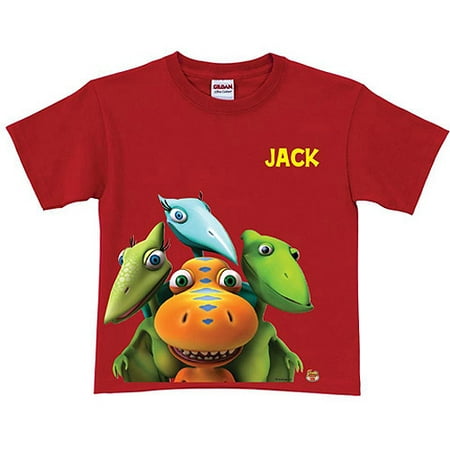 Personalized Dinosaur Train Group Boys' Red T-Shirt