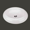 thumbnail image 3 of Renovator's Supply Countertop Bathroom Vessel Sink White Round Porcelain Finish 20" in dia. Above Counter Sink, 3 of 3