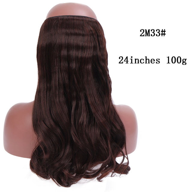 Shangke Synthetic Straight Halo Hair Extensions No Clip In Natural Hidden  Secret False Hair Piece Fiber Synthetic Wavy Hair - Synthetic Clip-in One  Piece 