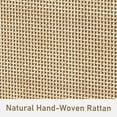 thumbnail image 5 of Tolead Rattan Nightstand Set with Charging Station, Handmade Rattan Decorated Drawer and Door, Natural, 5 of 7