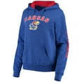 thumbnail image 2 of Women's Colosseum Royal Kansas Jayhawks Loud and Proud Pullover Hoodie, 2 of 3