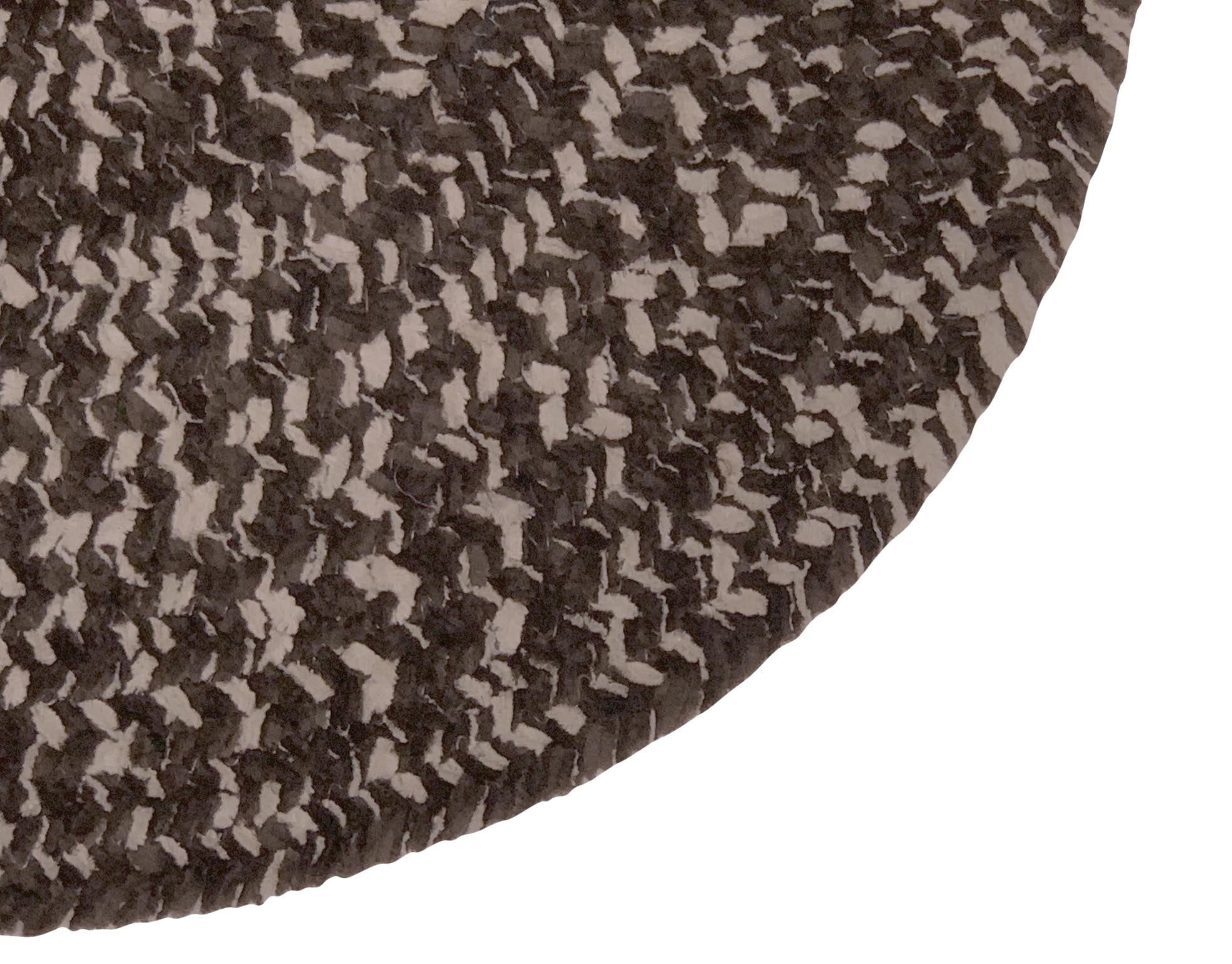 Better Trends 24" x 72" Runner Braided Rug 100% Polyester Durable and Stain Resistant Reversible Indoor Area Utility Rug, Chenille Tweed Collection - Dove & Chesnut