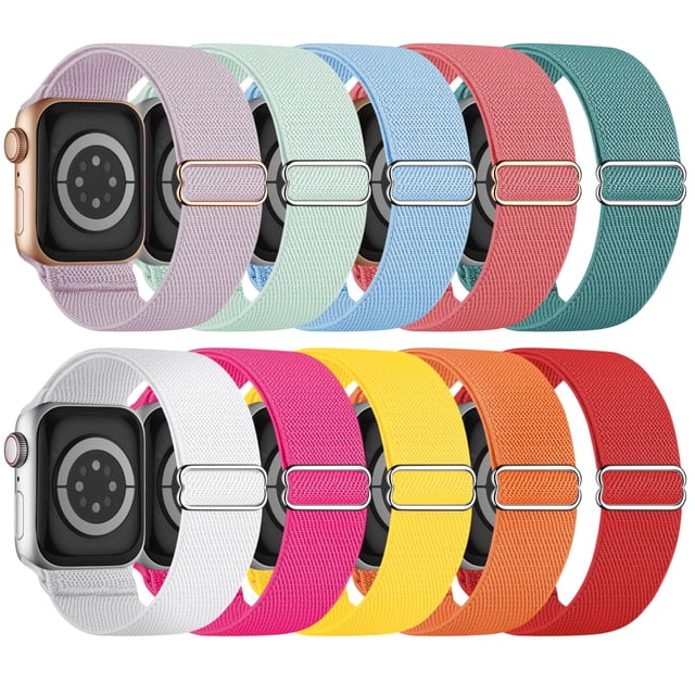 Pulseras de reloj Butifacion Stretchy Solo Loop Apple, paquete de 10