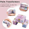 thumbnail image 3 of 4 Pieces Infinity Cube Fidget Toy Stress Relieving Fidget Infinity Cube Blocks Mini Magic Flip Fidget Cube Fidget Desk Toy for Stress Anxiety Relief Killing Time, 3 of 7