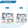 thumbnail image 4 of FORMRS 13"-13.3" Laptop Sleeve Protective Case Soft Carrying Quilted Computer Bag Cover, Hand Drawn Sailboats, 4 of 7