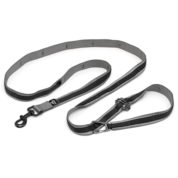 Kurgo 6 in 1 Quantum Leash, Hands Free Leash for Dogs, For Training, Hiking, or Jogging, Black