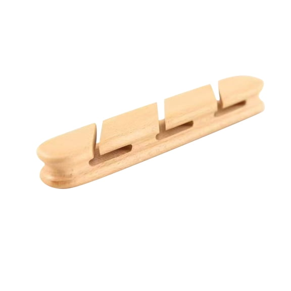 Wooden Cable Management Adhesive Cord Hider Cable Clip Walnut Cord Organizer Power Strip Holder for Desk Home and Office