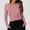 9-Pink, variant on jjayotai Womens Round Neck Basic Long Sleeve T Shirt Slim Fit Tees Y2k Going out Tops Solid Color Plain Tight Shirts Blouses